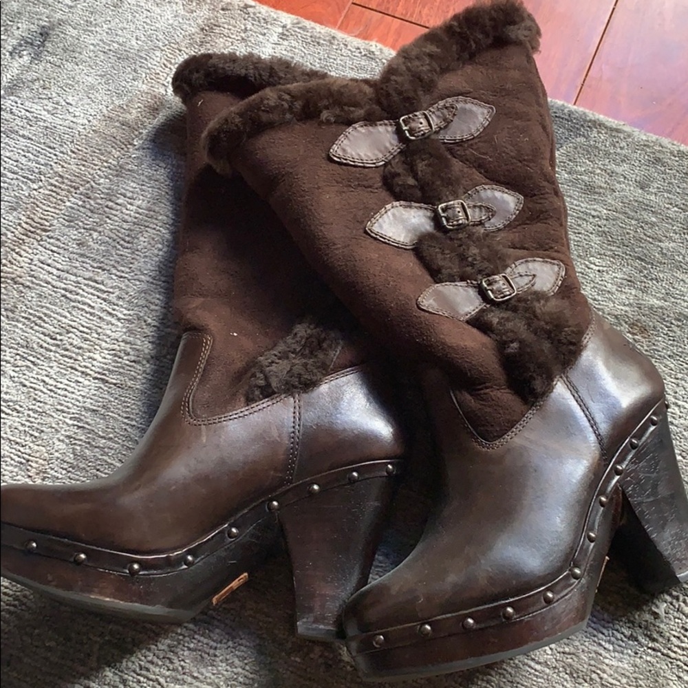 Frye shearling boots